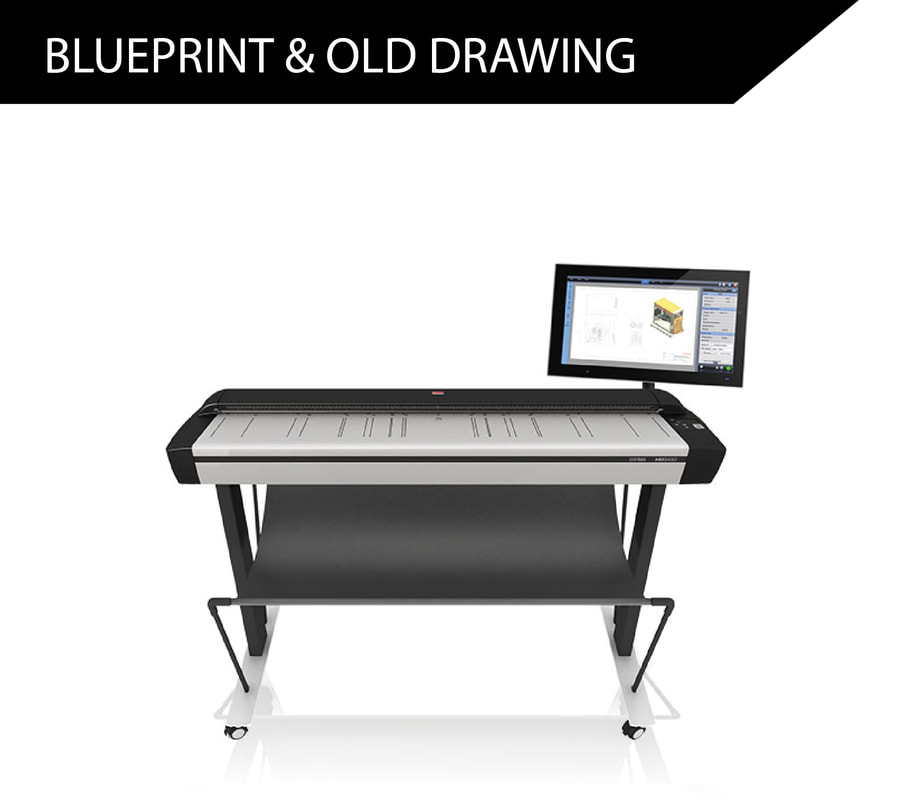 Scanner for Blueprint, Old Drawing & Fragile Large Drawing