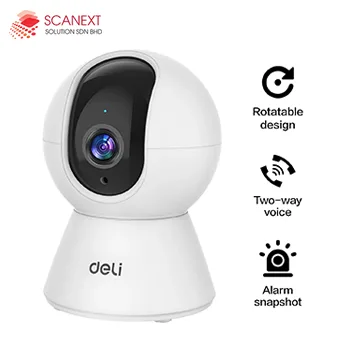 Deli ES105 security camera installed in Malaysia office for indoor surveillance supplied by Scanext