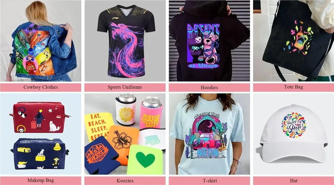 Florescent Ink DTF Printer Application