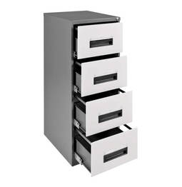 ​A four drawer filing cabinet normally holds 3,000 pages per drawer or 12,000 pages when full.