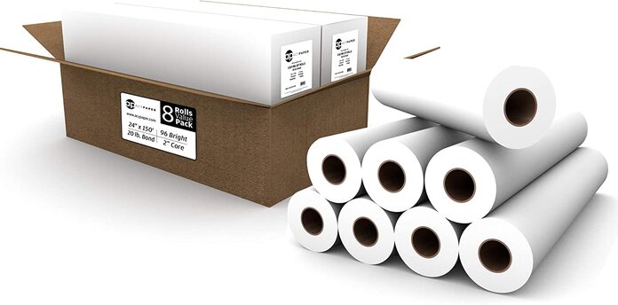 Wide Format Inkjet Photo Paper Roll For Canon HP Epson A1 A0 Plotter Large Format Printer